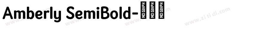 Amberly SemiBold字体转换